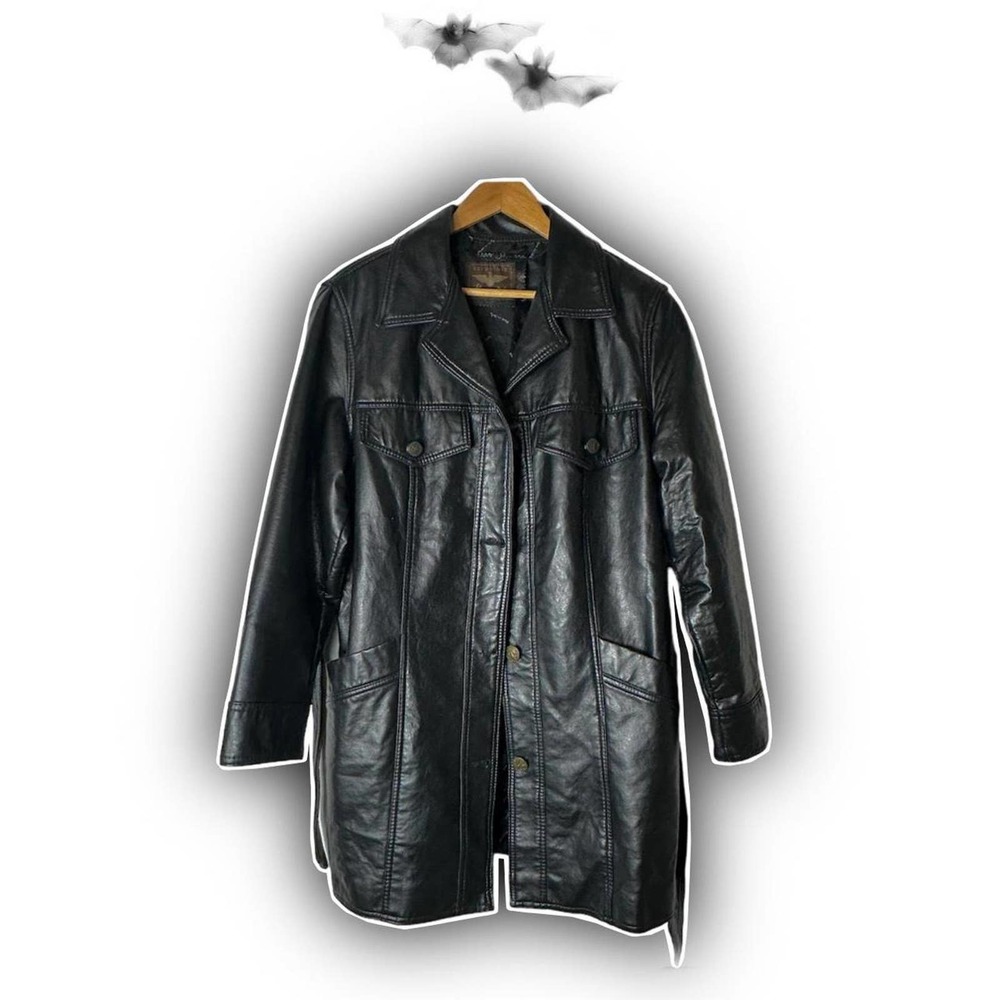 Reportage leather jacket from italy
